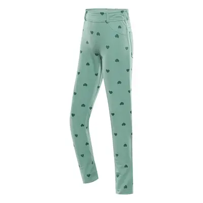 Children's cotton pants nax NAX LONGO aloe green