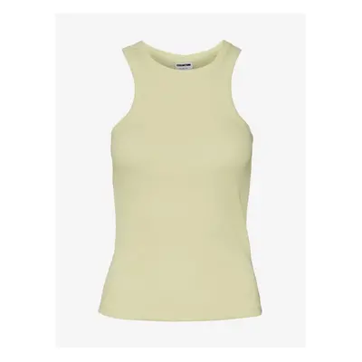 Light yellow womens basic tank top Noisy May - Women