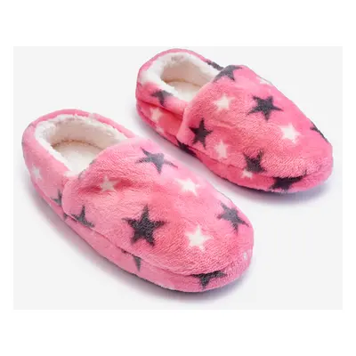 Children's insulated slippers in Stars Pink Meyra