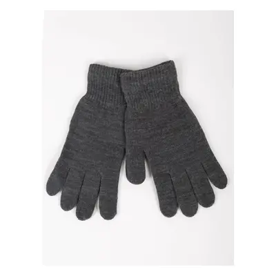 Yoclub Woman's Women'S Basic Gray Gloves RED-MAG2K-0050-007