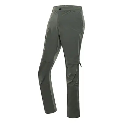 Men's trousers with impregnation and detachable legs. ALPINE PRO NESC olivine