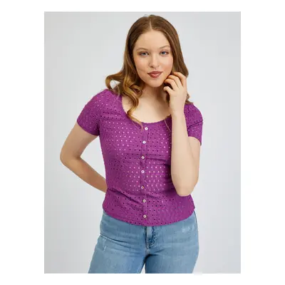 Purple women's T-shirt ORSAY - Women