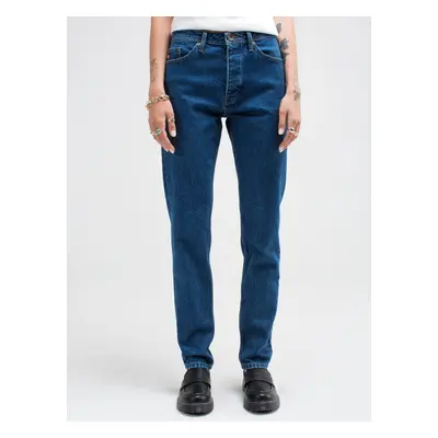 Big Star Woman's Tapered Trousers Denim Dark Denim-500