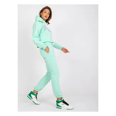 Set of mint sweatshirts Laraina high waist