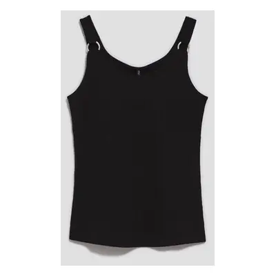 WOMEN'S TOP L-TS-4063 BLACK