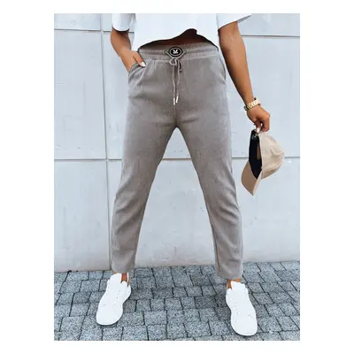 Women's sweatpants STARLUXE dark beige Dstreet