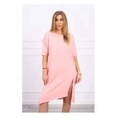 Oversize dress apricot