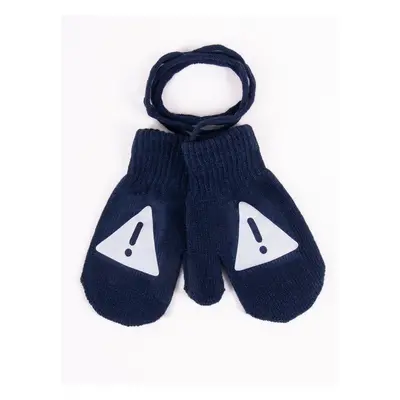 Yoclub Kids's Gloves RED-0236C-AA10-003 Navy Blue