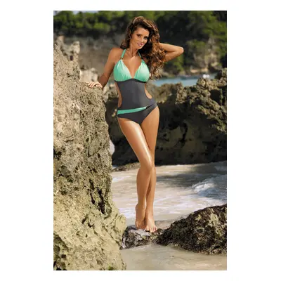 Beatrix Titanium-Seafoam Glow Swimsuit M-337 (3) Grey Mint