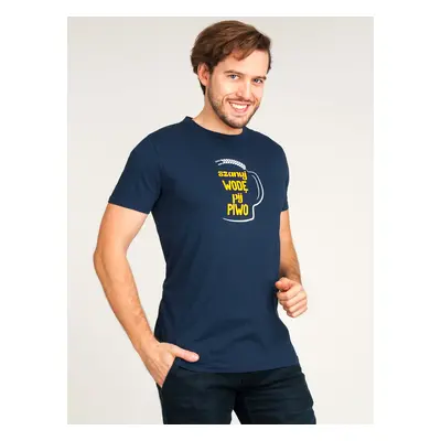 Yoclub Man's Cotton T-shirt PKK-0108F-A110 Navy Blue