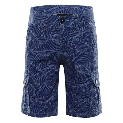 Kids shorts with pockets ALPINE PRO SOLEYO INDIGO BLUE