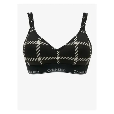 Calvin Klein Underwear Black Plaid Bralette