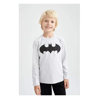 DEFACTO Regular Fit Batman Licence Long Sleeve T-Shirt