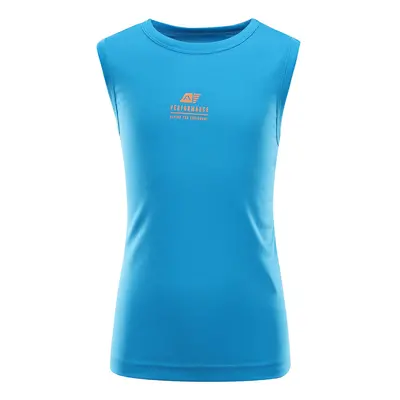 Kids quick-drying tank top ALPINE PRO NEQO NEON ATOMIC BLUE