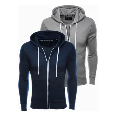 Ombre Clothing Men's zip-up sweatshirt - mix