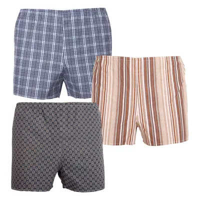 3PACK classic men's shorts Foltýn multicolored