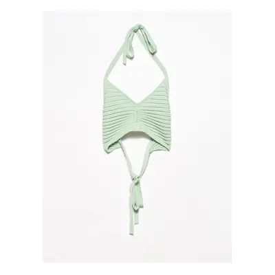 Dilvin Tie Back Knitwear Bustier-mint