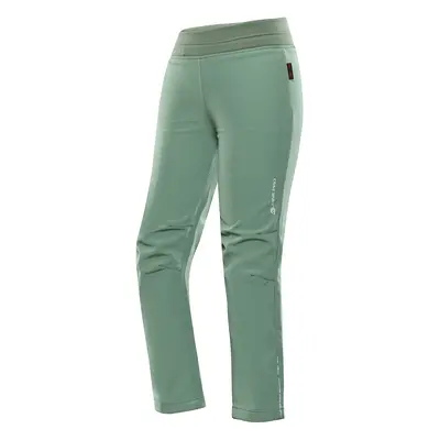 Children's softshell pants ALPINE PRO ZAZO aspen green