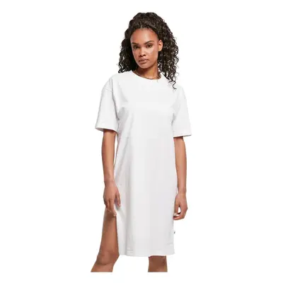 Women's dress with slit white