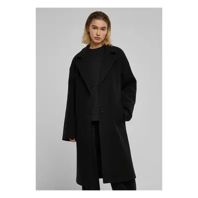 Women's oversized long coat black