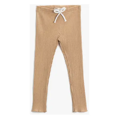 Koton Girls Beige Leggings