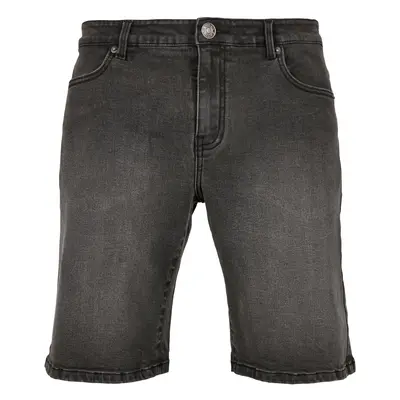 Relaxed Fit Denim Shorts in Genuine Black Washed