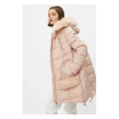 Koton Women's Pink Coat