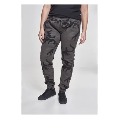 Women's Camo Jogging Pants Dark Camo