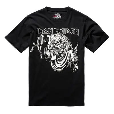 Iron Maiden Tee Shirt Design (glows in dark pigment) black