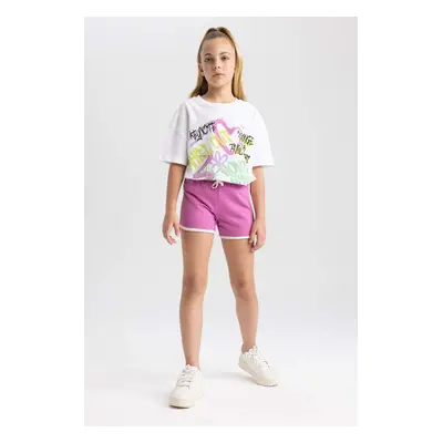 DEFACTO Girl Sweatshirt Fabric Shorts