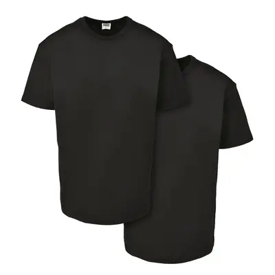 Organic Base T-Shirt 2-Pack Black+Black