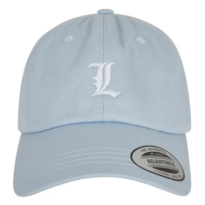 Letter light blue low profile cap