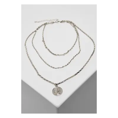 Amulet Layering Necklace - Silver Color