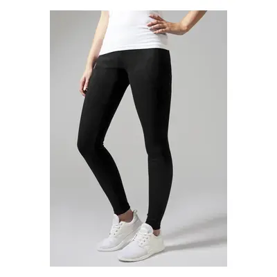 Women's leggings made of imitation suede black