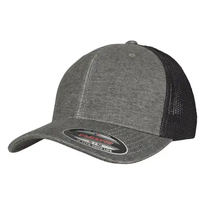 Retro Trucker Melange Cap Khaki/Black Mesh