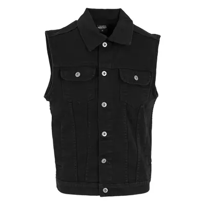 Denim vest black dark