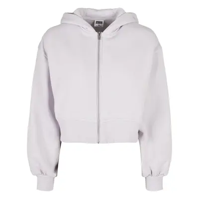 Women's Short Oversized Zipper Jacket softlilac