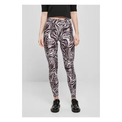 Women's soft leggings AOP blackzebra