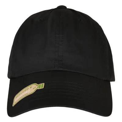 Black cap made of recycled polyester