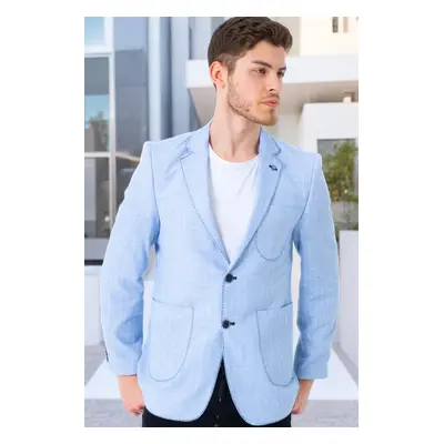 C9059 DEWBERRY MEN'S JACKET-LIGHT BLUE