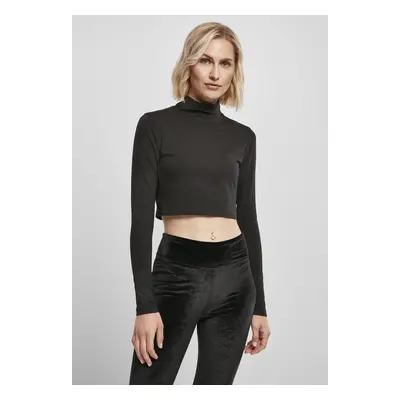 Women's Organic Long Sleeve Turtleneck - Black