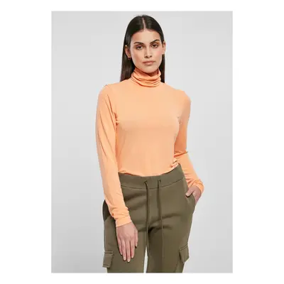 Women's modal turtleneck UC - papaya