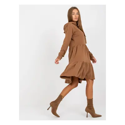 Női ruha Fashionhunters Brown