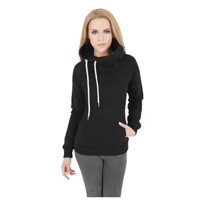 Women's raglan hoodie in black