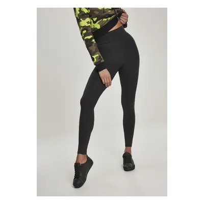 Women's high-waisted leggings black