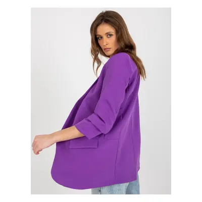 Women's purple jacket with ruffles by Adele