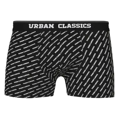 Men's Boxer Shorts 5-Pack White/Black/Lettering/Striped/Striped