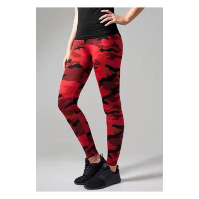 Women's red camo leggings