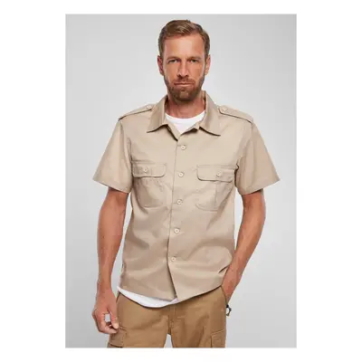 Beige American Short Sleeve Shirt