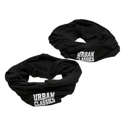 Logo Tube Scarf 2-Pack Black